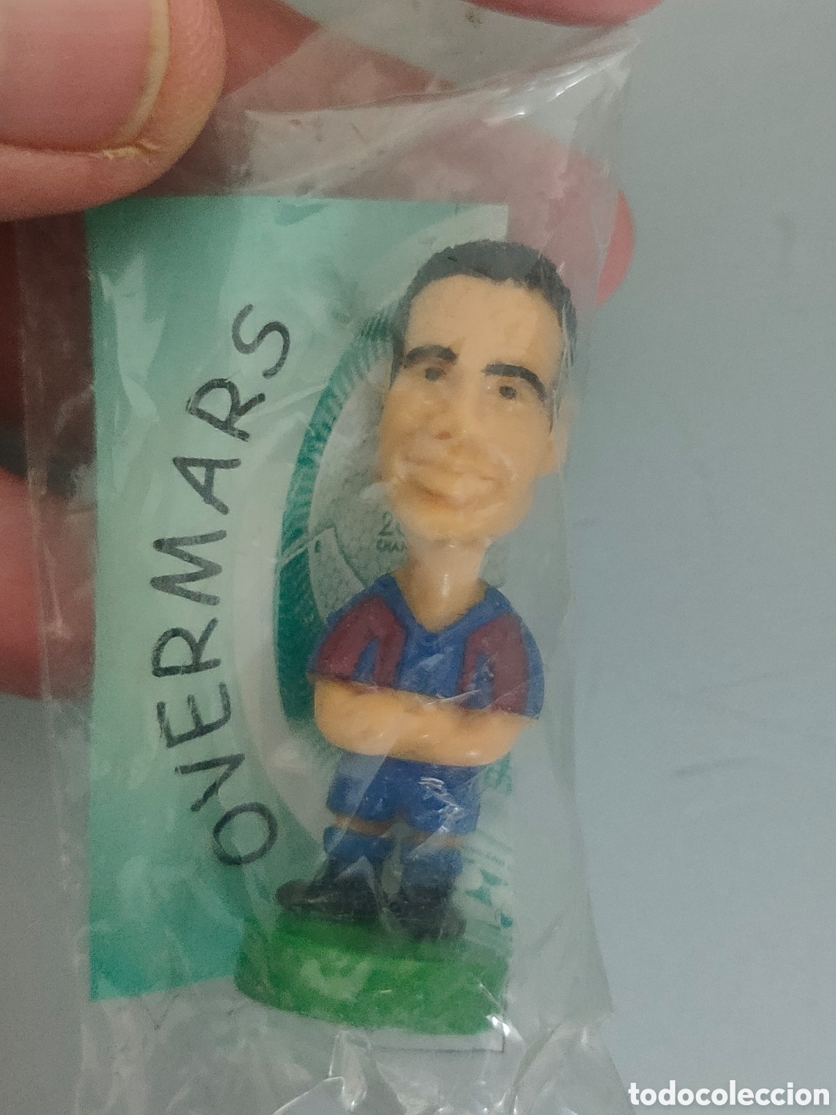 Sammelleidenschaft Sport: FIGURA PVC OVERMARS F.C BARCELONA 2001 SPORT 6cm BLISTER ORIGINAL SIN ABRIR