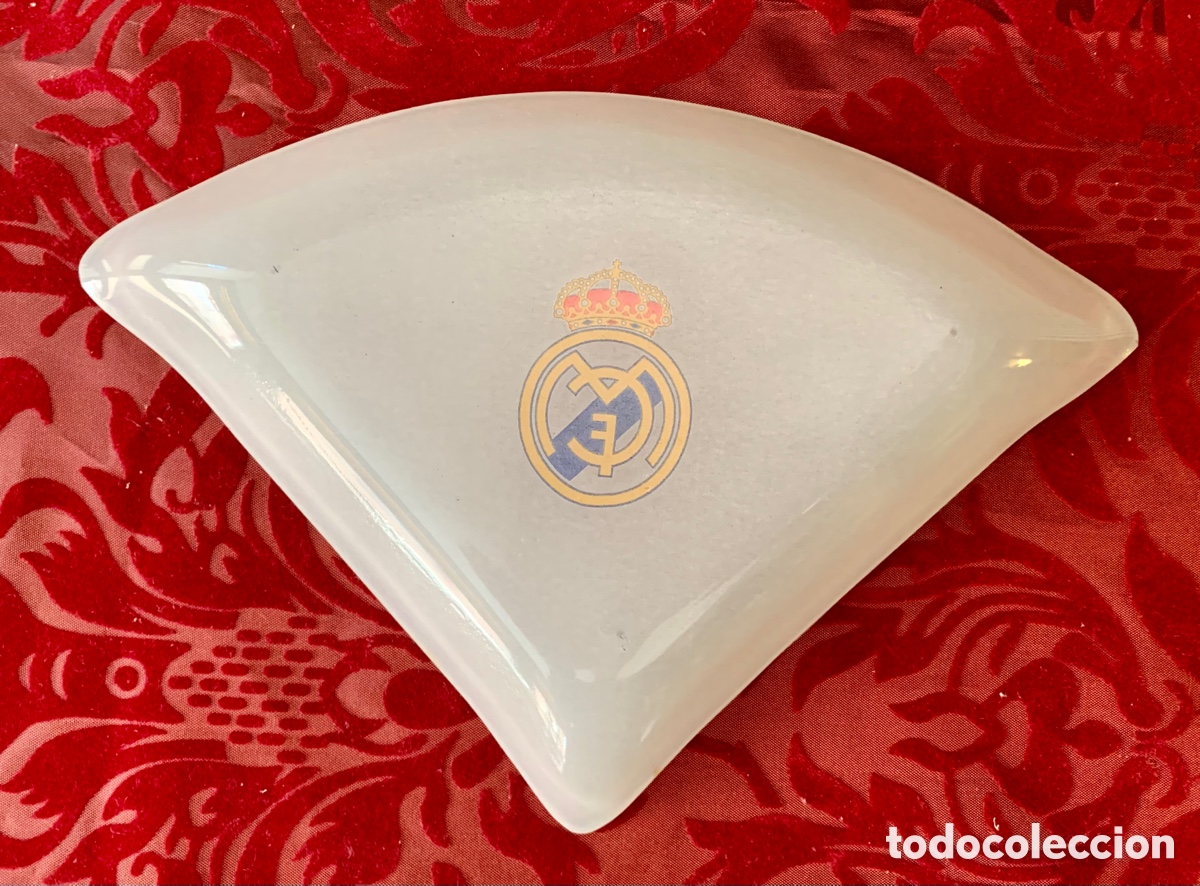 Coleccionismo deportivo: Cenicero/plato del Real Madrid - Foto 3