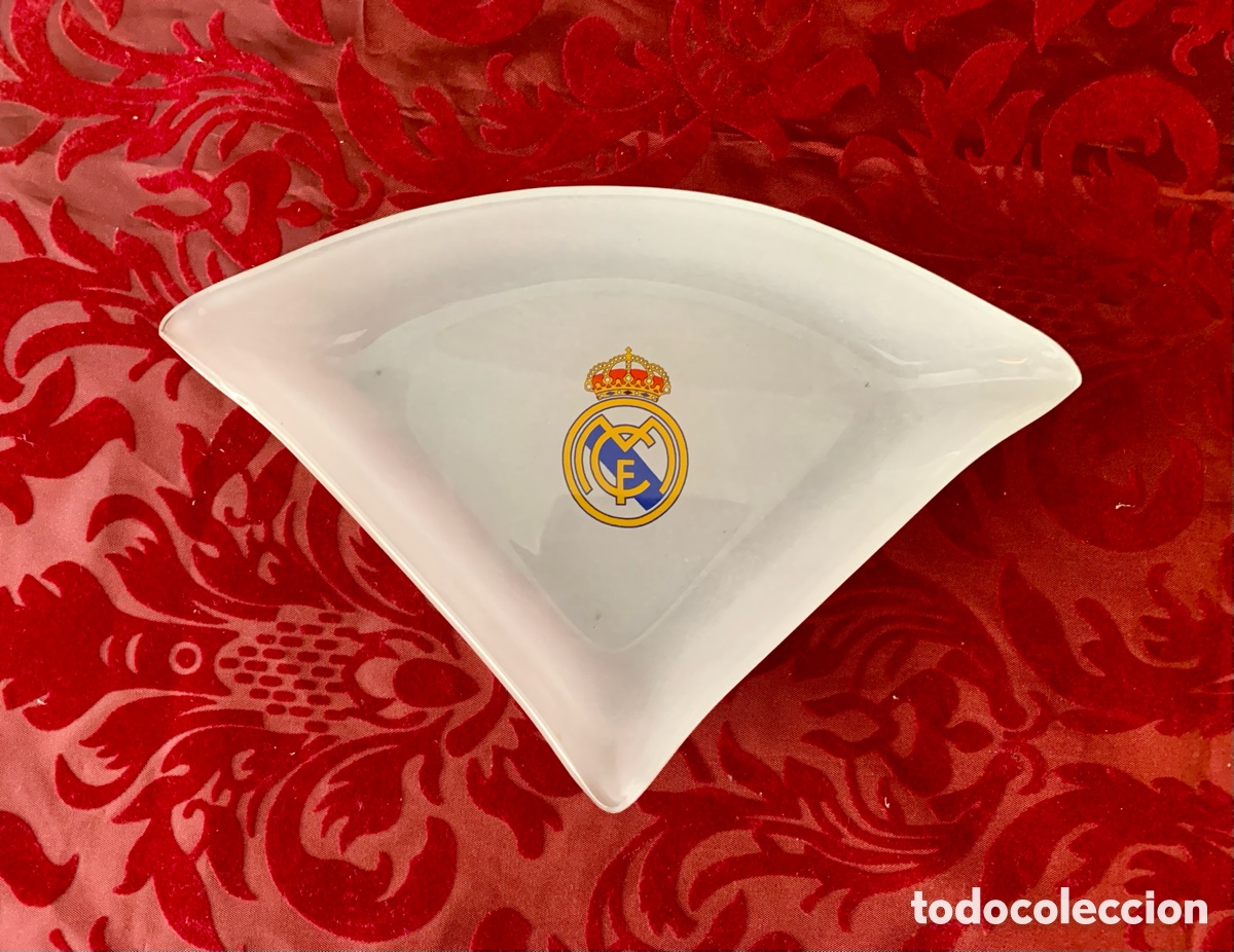 Coleccionismo deportivo: Cenicero/plato del Real Madrid - Foto 1