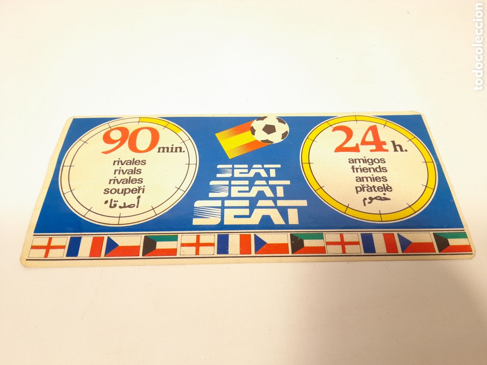 Coleccionismo deportivo: PEGATINA SEAT , PEGATINA MUNDIAL 82