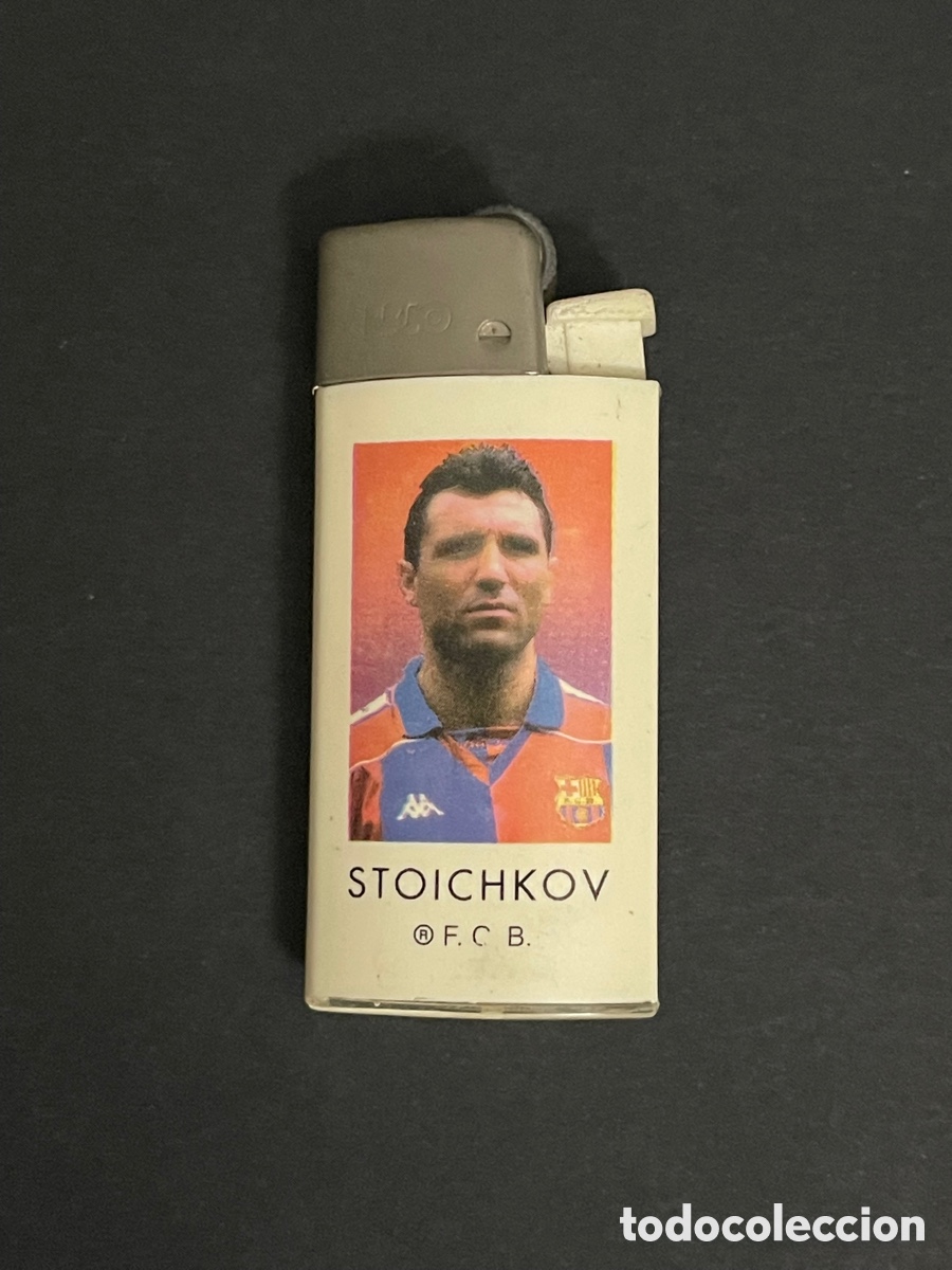 Coleccionismo deportivo: ANTIGUO ENCENDEDOR CON FOTO DE STOICHKOV