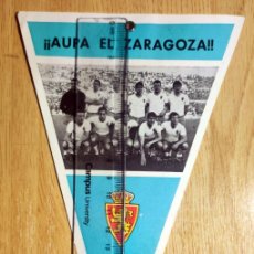 Coleccionismo deportivo: BANDERIN REAL ZARAGOZA COPA GENERALISIMO FINAL CAMPEON ATHLETIC BILBAO 1966 PAÑOS RECORD