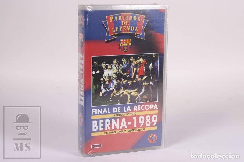 Coleccionismo deportivo: VHS Precintado Partidos de Leyenda - Producto FC Barcelona - Manga Films - UEFA Recopa Berna 1989