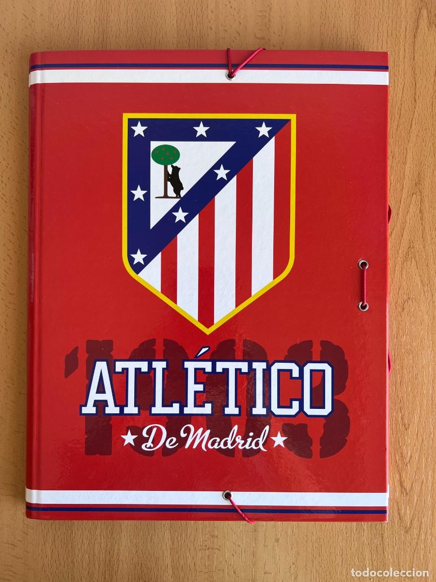 Coleccionismo deportivo: CARPETA CON SOLAPAS ATLETICO DE MADRID 1903. ESCUDO CLASICO