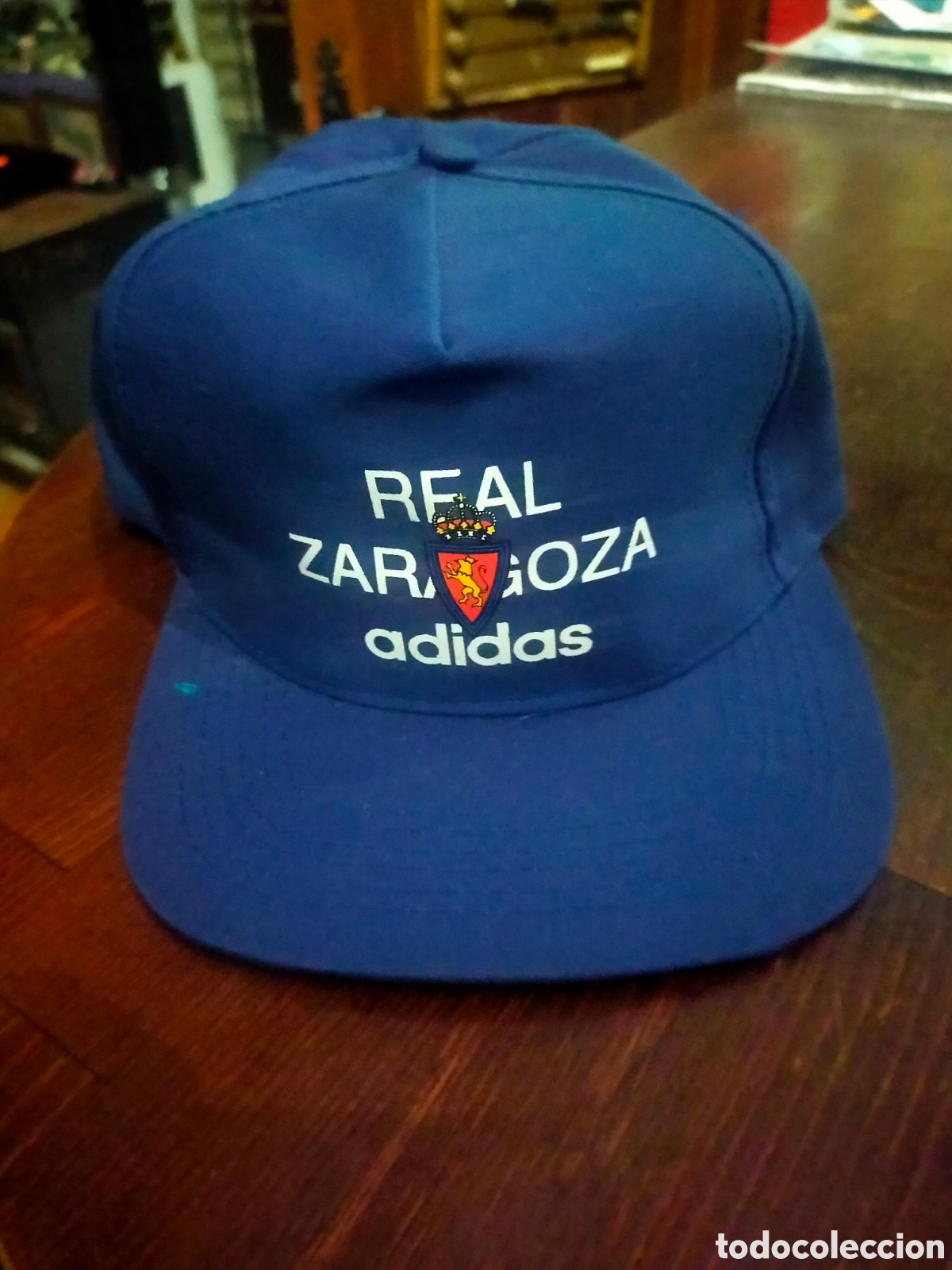 Coleccionismo deportivo: Gorra f&uacute;tbol real Zaragoza Adidas vintage