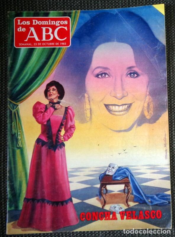 Coleccionismo deportivo: SUPLEMENTO DOMINGOS ABC N&ordm;807 Octubre 1983. CONCHA VELASCO - ELVIS PRESLEY - ELTON JOHN