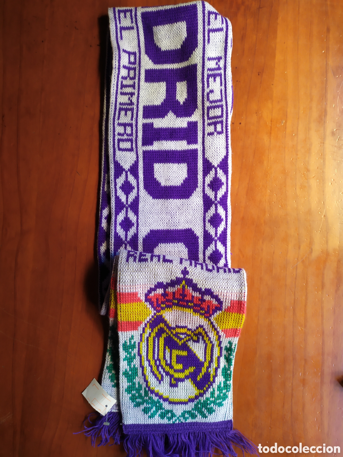 Coleccionismo deportivo: Bufanda Real Madrid - Foto 2