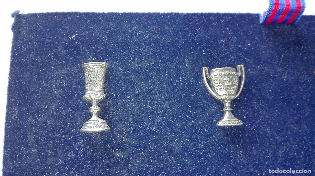 Coleccionismo deportivo: ESTUCHE COPAS F.C.BARCELONA - Foto 5