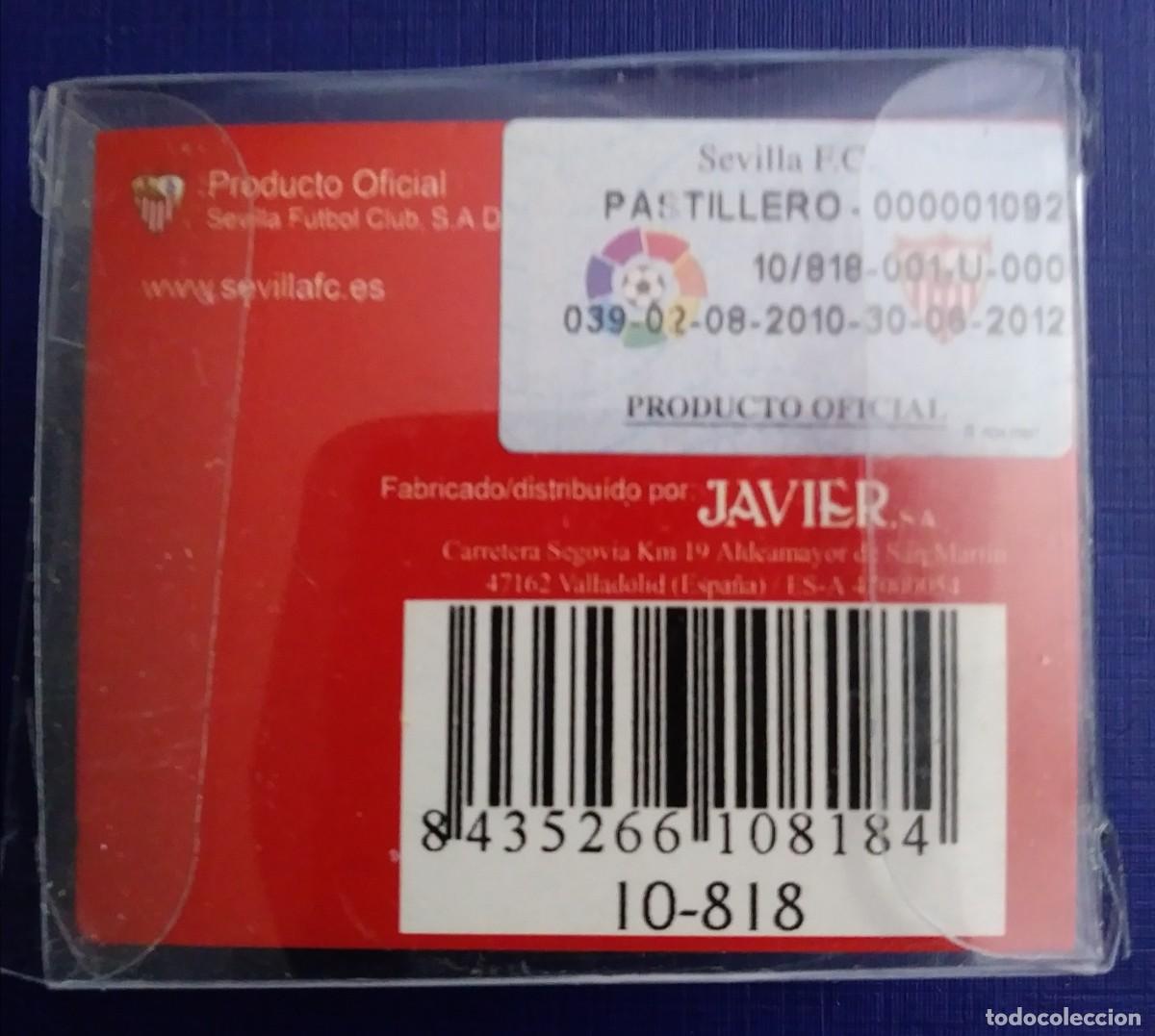 Coleccionismo deportivo: Pastillero rectangular con el escudo del SEVILLA F. C. - NUEVO - Foto 2