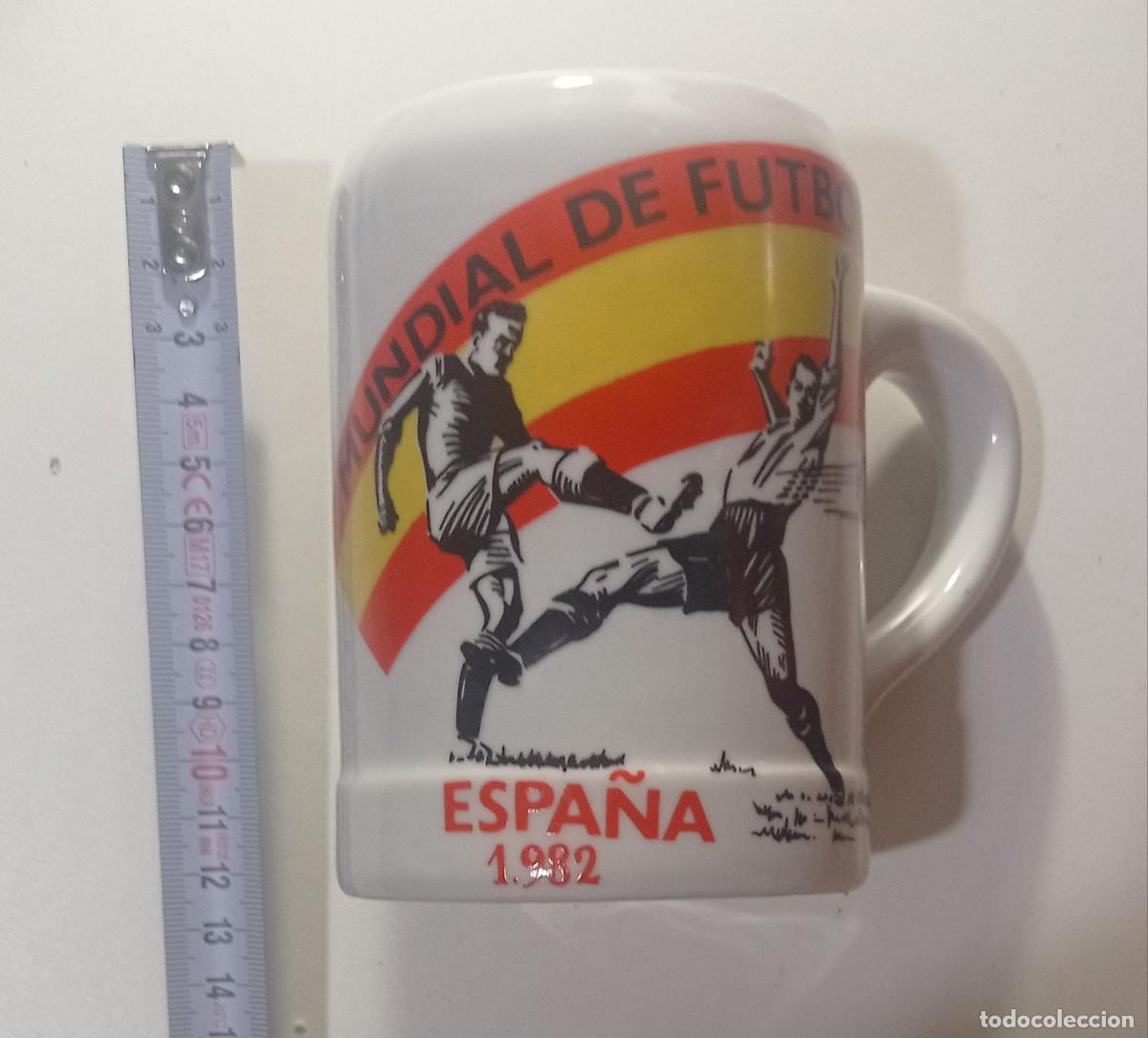 Coleccionismo deportivo: JARRA TAZA CERVEZA PORCELANA MUNDIAL DE FUTBOL ESPA&Ntilde;A 82 1982