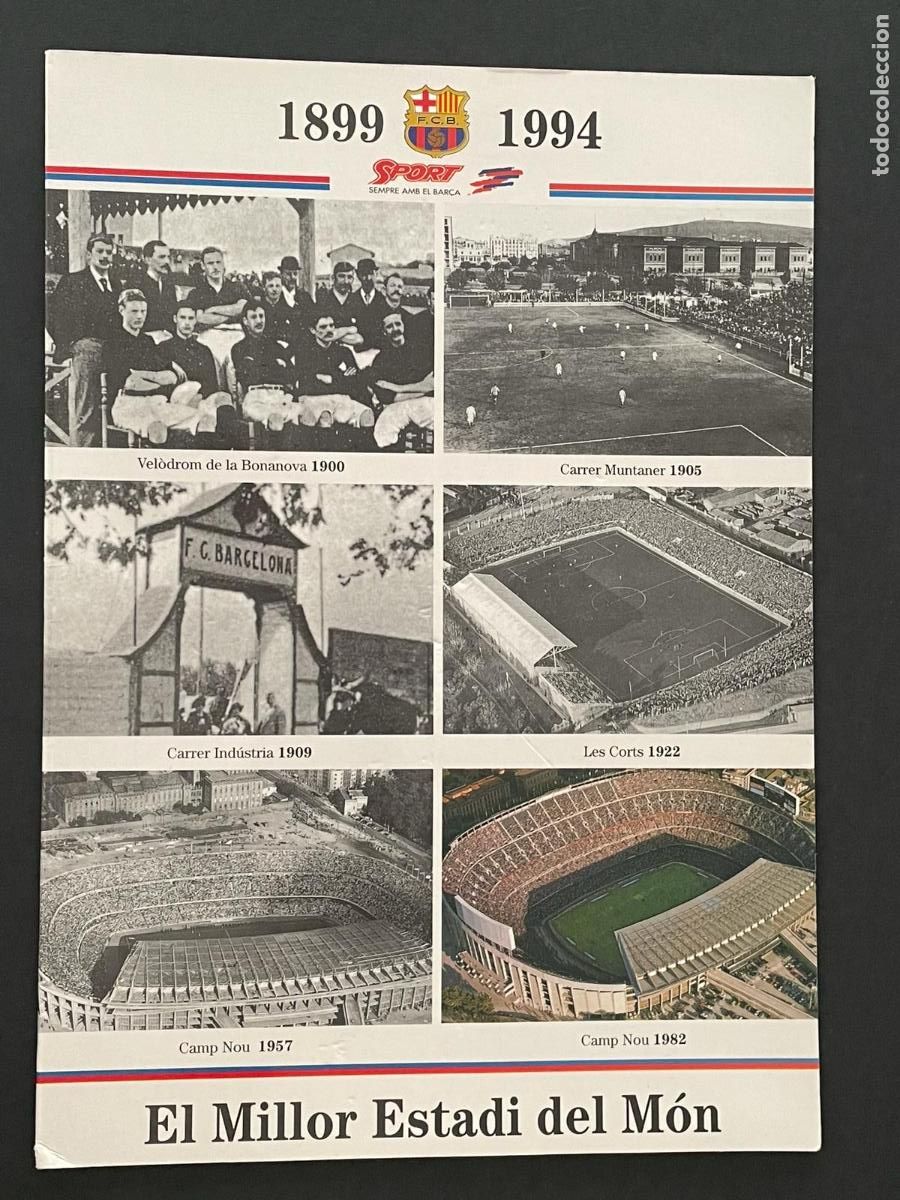 Sports collectibles: FUTBOL CLUB BARCELONA - EL MILLOR ESTADI DEL MON 1899-1994 (MAQUETA CAMP NOU)