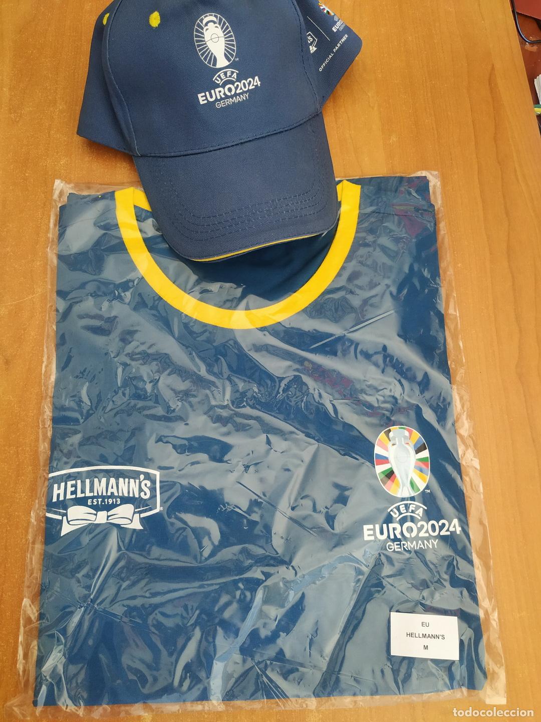 Coleccionismo deportivo: Camiseta y gorra EUROCOPA FUTBOL 2024. Hellmans.