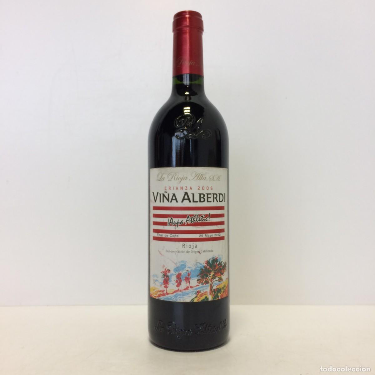 Colecionismo desportivo: Vino: 2006 Vi&ntilde;a Alberdi Crianza, La Rioja Alta S.A, Final de la Copa ATHLETIC BILBAO 25 de Mayo 2012