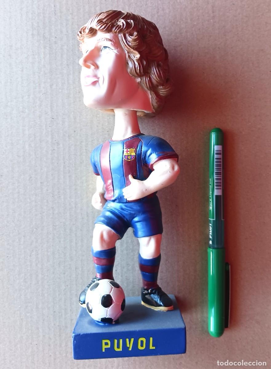 Coleccionismo deportivo: PUYOL FIGURA MU&Ntilde;ECO FC BARCELONA COLECCION BOBBLE HEARDS SPORT CABEZA MOVIBLE NUEVO 19 CM R
