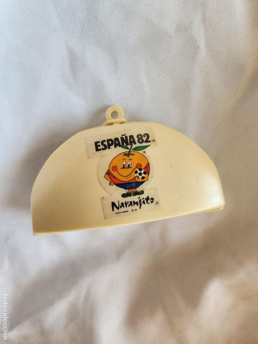 Colecionismo desportivo: Encendedor Solar Mundial de F&uacute;tbol Espa&ntilde;a 82 Naranjito