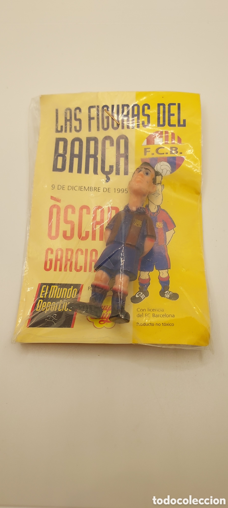 Sammelleidenschaft Sport: LAS FIGURAS DEL BAR&Ccedil;A-MUNDO DEPORTIVO - CHUPA CHUPS ORIGINAL A&Ntilde;O 1995 OSCAR GARCIA