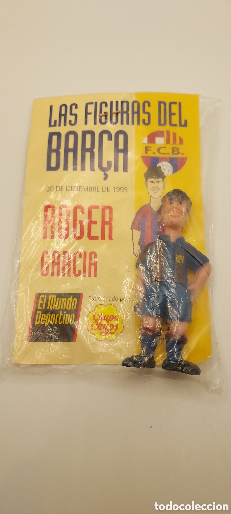 Collectionnisme sportif: LAS FIGURAS DEL BAR&Ccedil;A-MUNDO DEPORTIVO - CHUPA CHUPS ORIGINAL A&Ntilde;O 1995 ROGER GARCIA