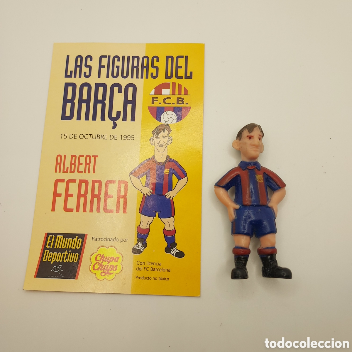 Sammelleidenschaft Sport: LAS FIGURAS DEL BAR&Ccedil;A-MUNDO DEPORTIVO - CHUPA CHUPS ORIGINAL A&Ntilde;O 1995 ALBERT FERRER