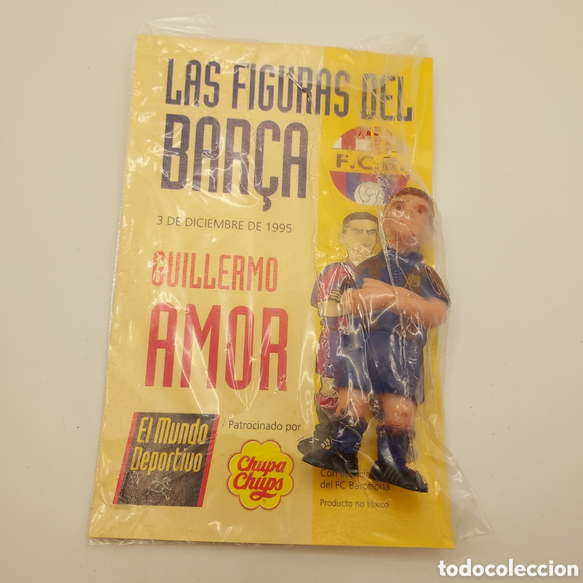 Sammelleidenschaft Sport: LAS FIGURAS DEL BAR&Ccedil;A-MUNDO DEPORTIVO - CHUPA CHUPS ORIGINAL A&Ntilde;O 1995 GUILLERMO AMOR