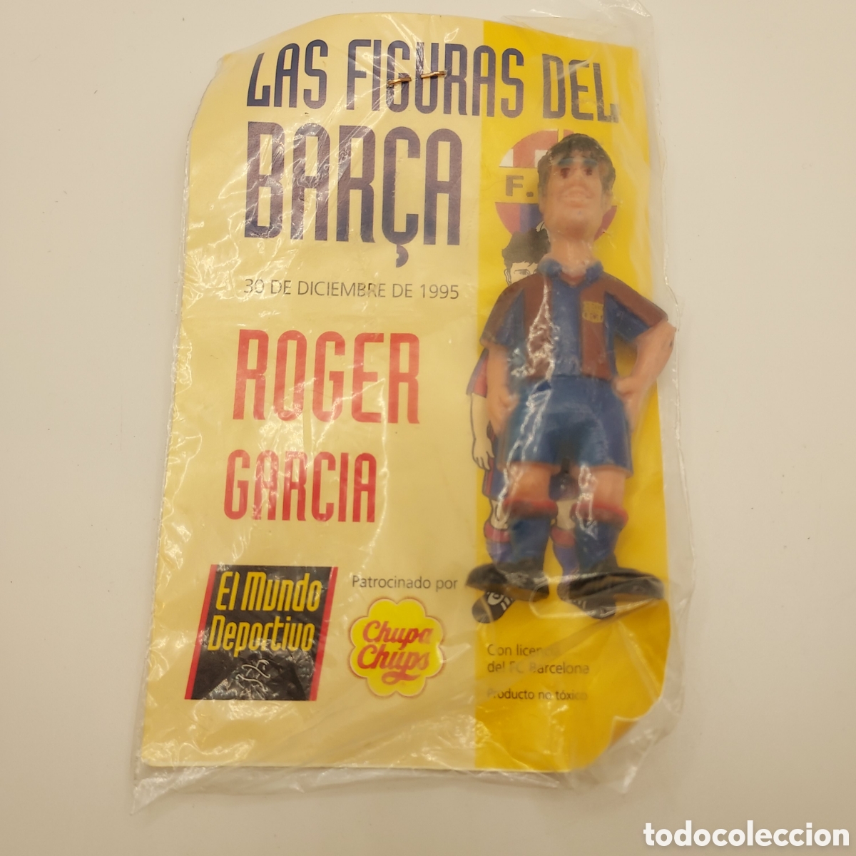 Sammelleidenschaft Sport: LAS FIGURAS DEL BAR&Ccedil;A-MUNDO DEPORTIVO - CHUPA CHUPS ORIGINAL A&Ntilde;O 1995 ROGER GARCIA