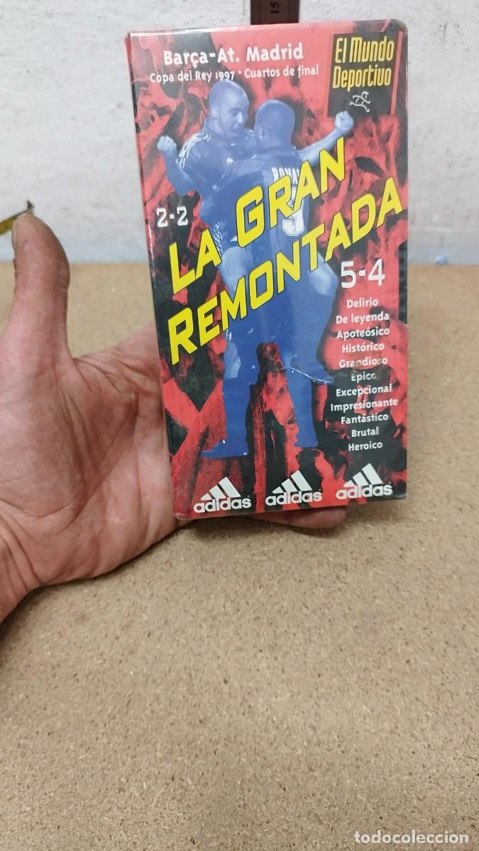 Coleccionismo deportivo: Cinta de video VHS,.Bar&ccedil;a-Madrid,gran remontada copa rey 1997. futbol club Barcelona.