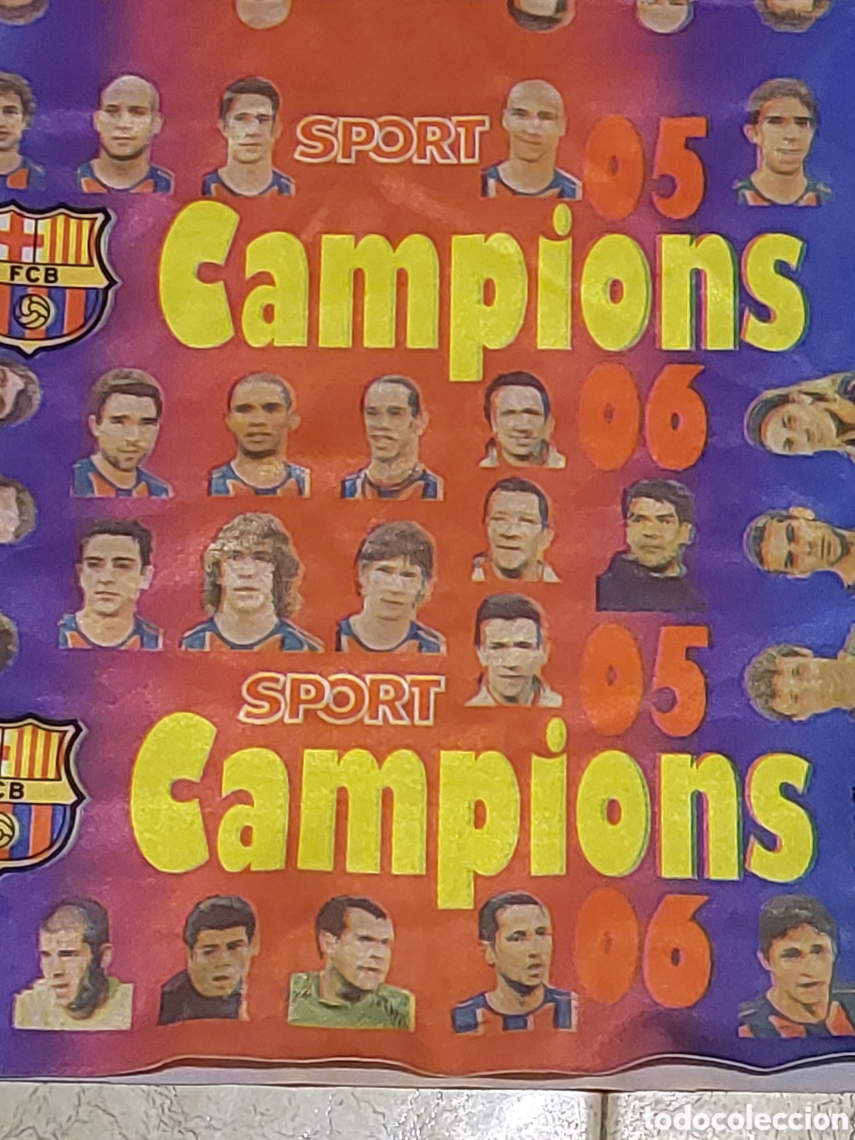 Coleccionismo deportivo: Bufanda F.C.Barcelona Tipo braga de cuello. Campions 05 06 con Messi