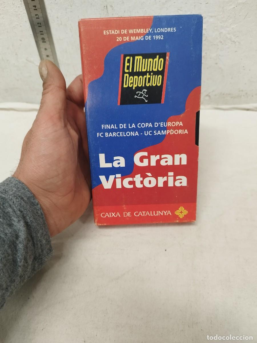 Coleccionismo deportivo: Antiguo VHS ,del bar&ccedil;a, futbol club Barcelona. FINAL DE LA COPA D'EUROPA. La gran victoria. 1992