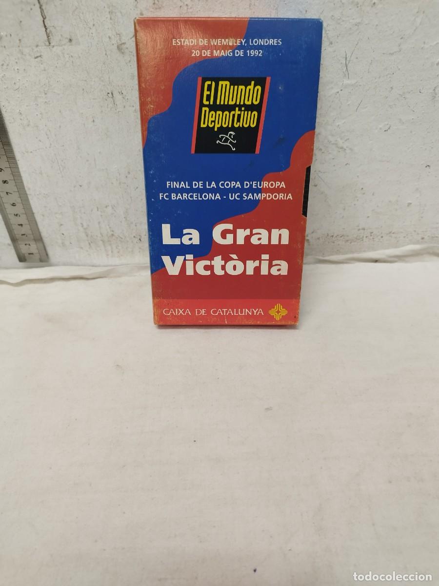 Coleccionismo deportivo: Antiguo VHS ,del bar&ccedil;a, futbol club Barcelona. FINAL DE LA COPA D'EUROPA. La gran victoria. 1992