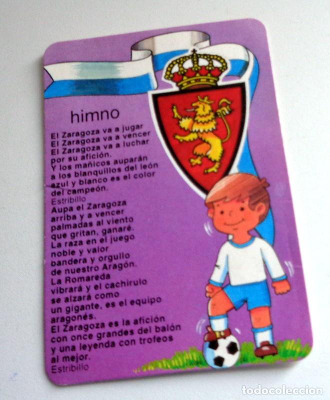 Collezionismo sportivo: CALENDARIO de BOLSILLO ANTIGUO A&Ntilde;O 1996 F&Uacute;TBOL REAL ZARAGOZA PE&Ntilde;A ULTRAS LIGALLO FONDO NORTE