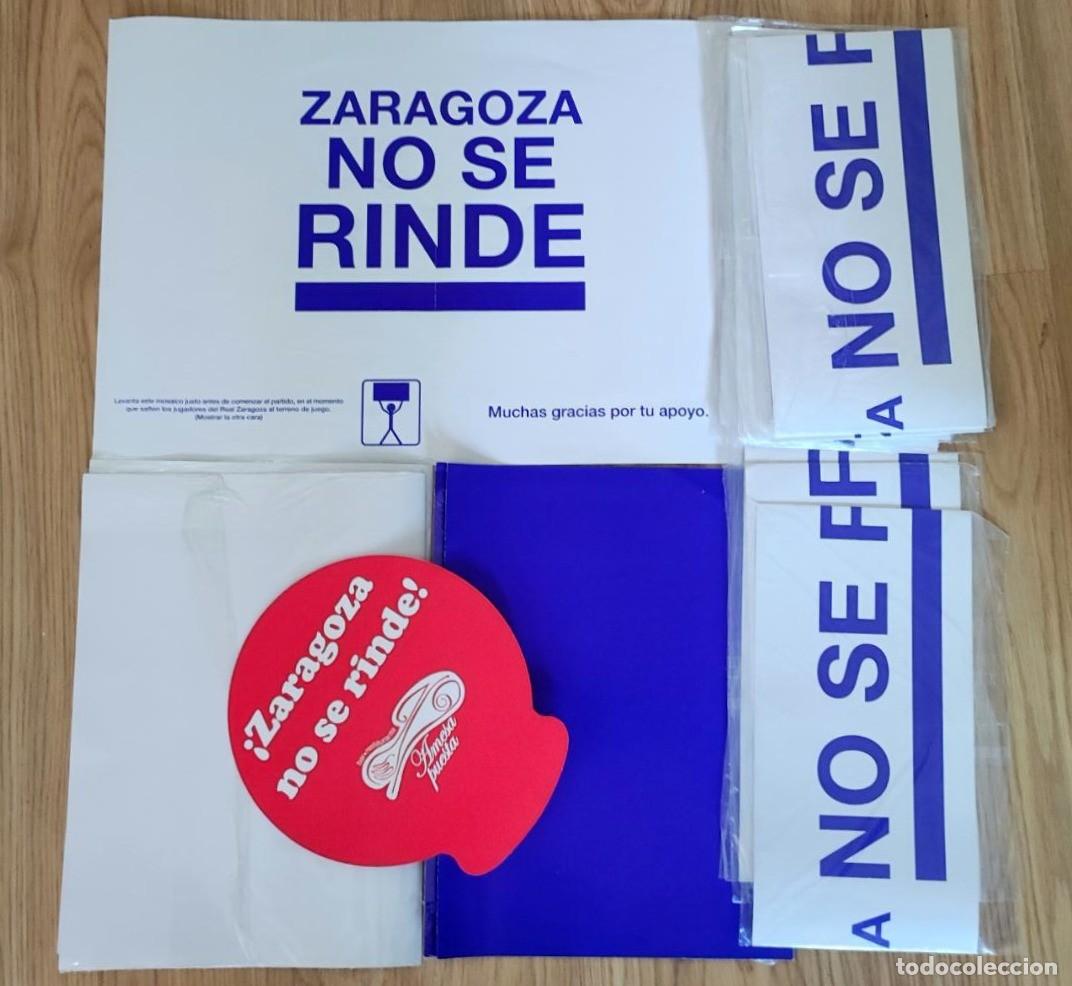 Collezionismo sportivo: MATERIAL ANIMACION REAL ZARAGOZA LA ROMAREDA- ZARAGOZA NO SE RINDE