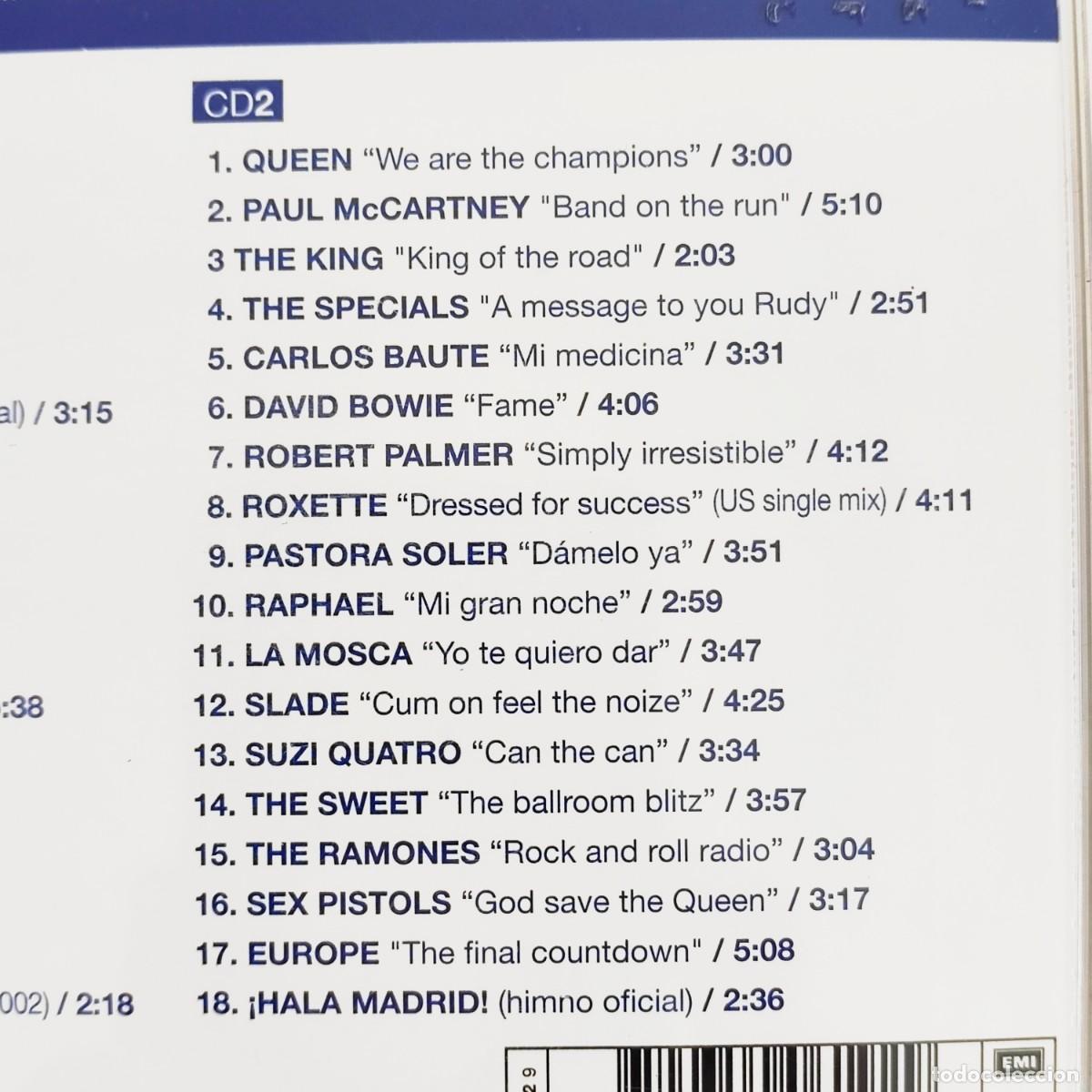 Coleccionismo deportivo: Doble CD El &Aacute;lbum Blanco del Realmadrid - Foto 7