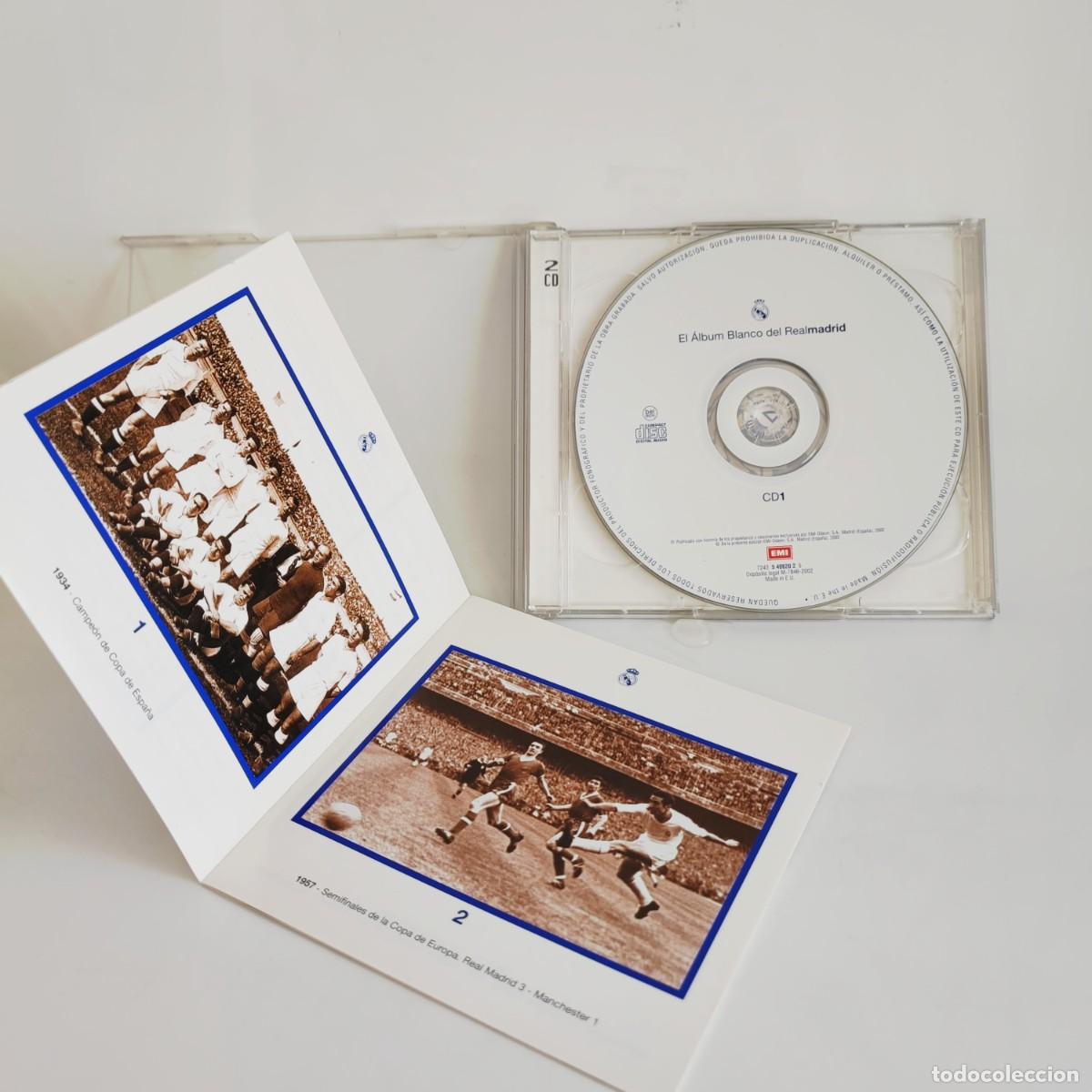 Coleccionismo deportivo: Doble CD El &Aacute;lbum Blanco del Realmadrid - Foto 8