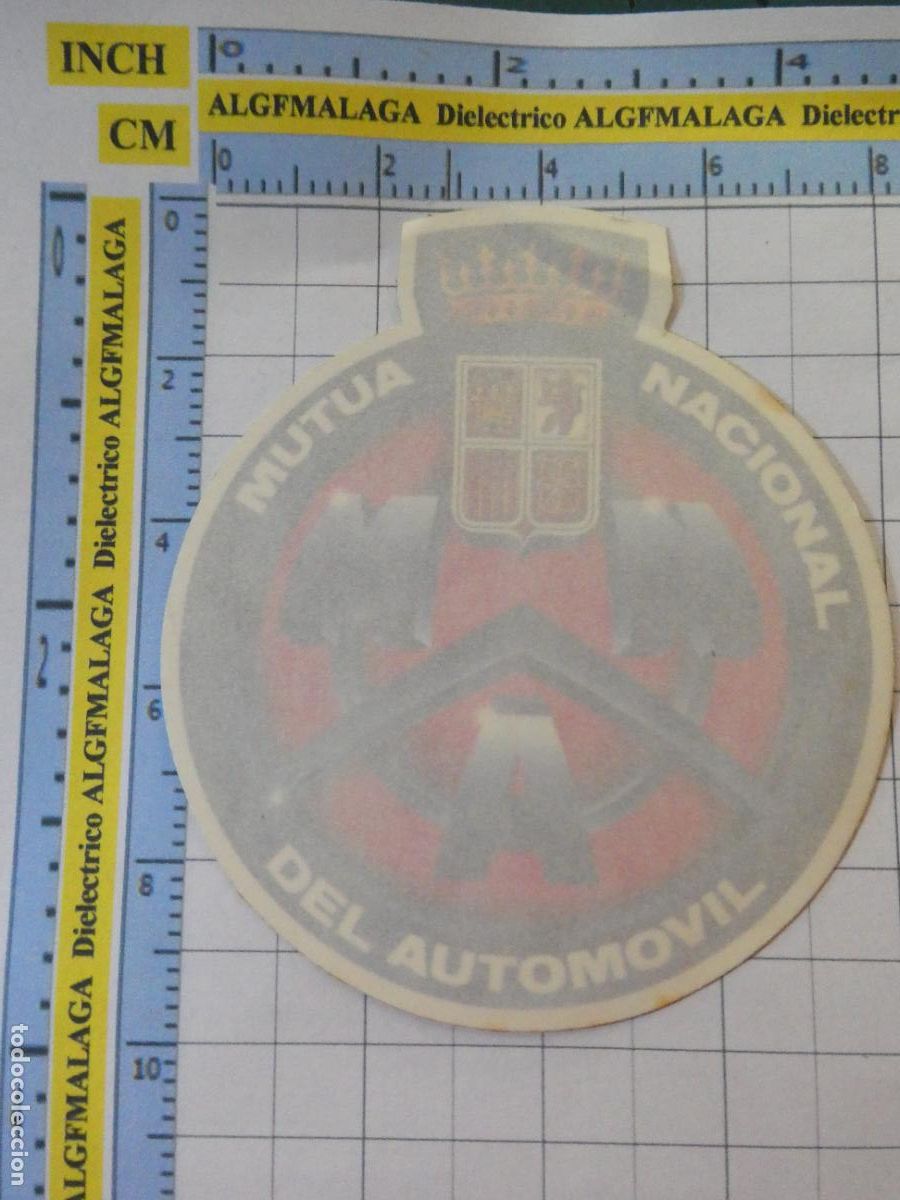 Sammelleidenschaft Sport: PEGATINA SEGUROS ASEGURADORAS. MUTUA NACIONAL DEL AUTOM&Oacute;VIL.