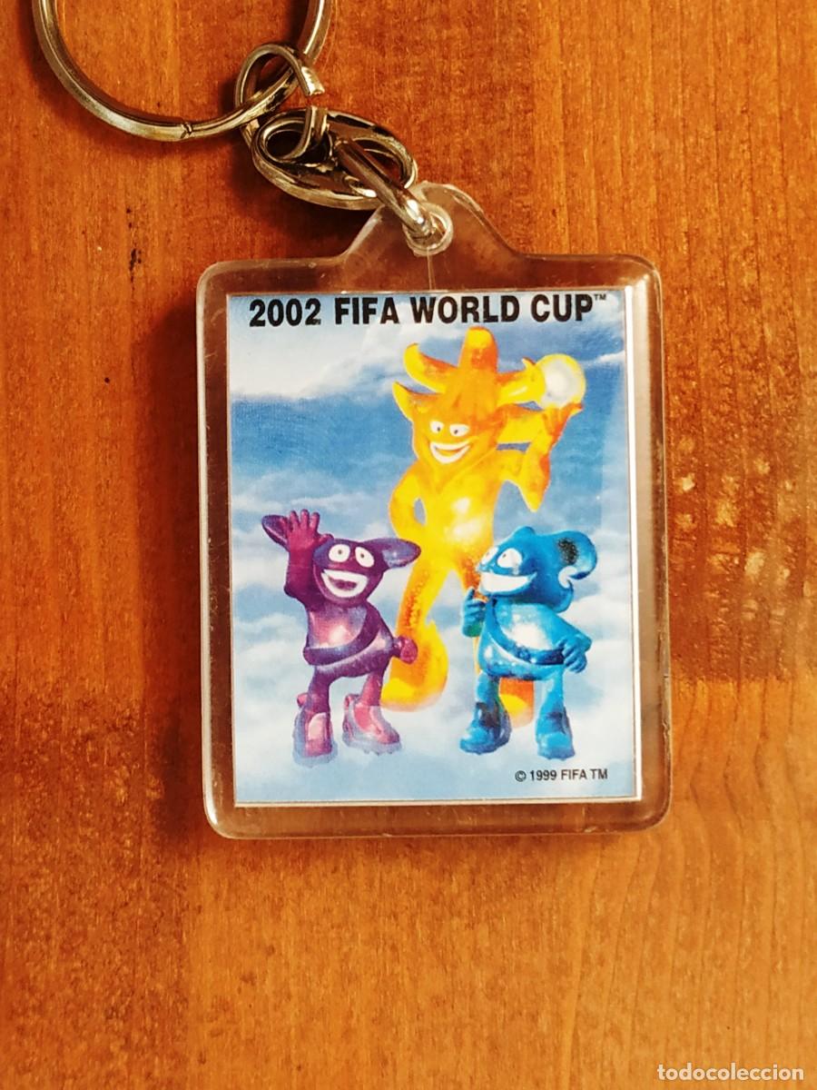 Sammelleidenschaft Sport: Llavero de la copa del mundo 2002 mundial de Corea y Jap&oacute;n Fujifilm publicidad