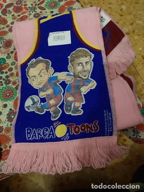 Sammelleidenschaft Sport: F. C. BARCELONA BUFANDA BAR&Ccedil;A TOONS