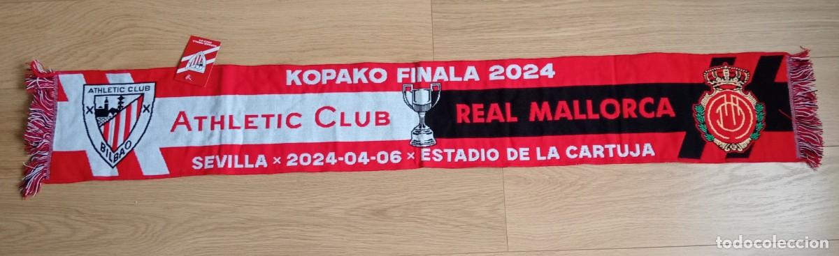 Sammelleidenschaft Sport: BUFANDA DE LA FINAL COPA DEL REY 2024 ENTRE ATHLETIC CLUB BILBAO - REAL MALLORCA