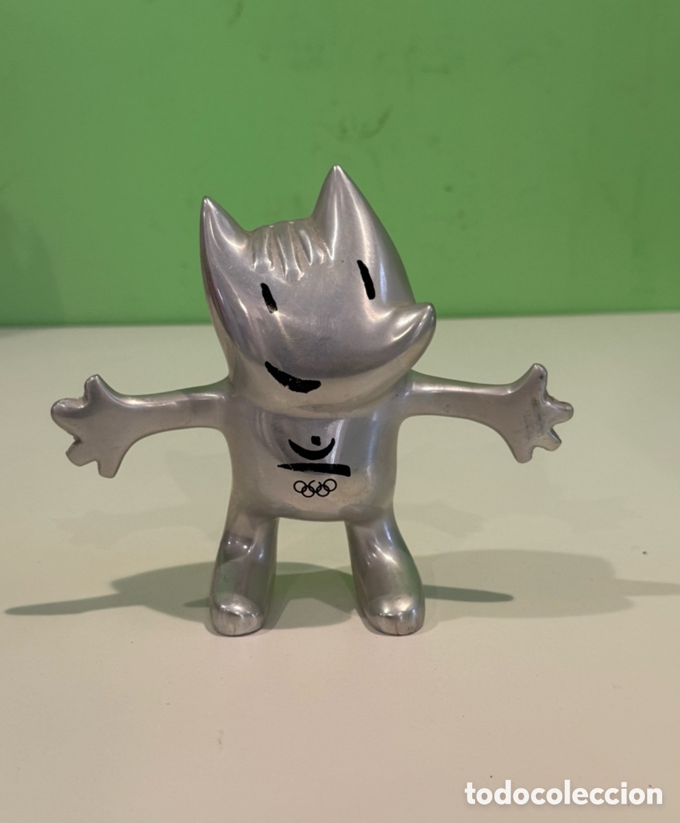 Coleccionismo deportivo: Cobi de Pilma en aluminio. Tama&ntilde;o peque&ntilde;o 15 cm. Javier Mariscal. 1988.excelente.