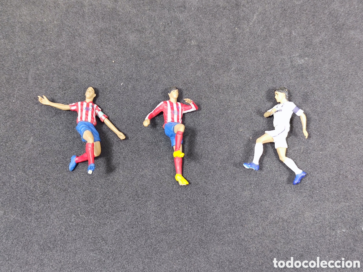 Coleccionismo deportivo: Lote 3 futbolistas FT Champs Raul real Madrid y Maxi y Kun Ag&uuml;ero Atl&eacute;tico Madrid