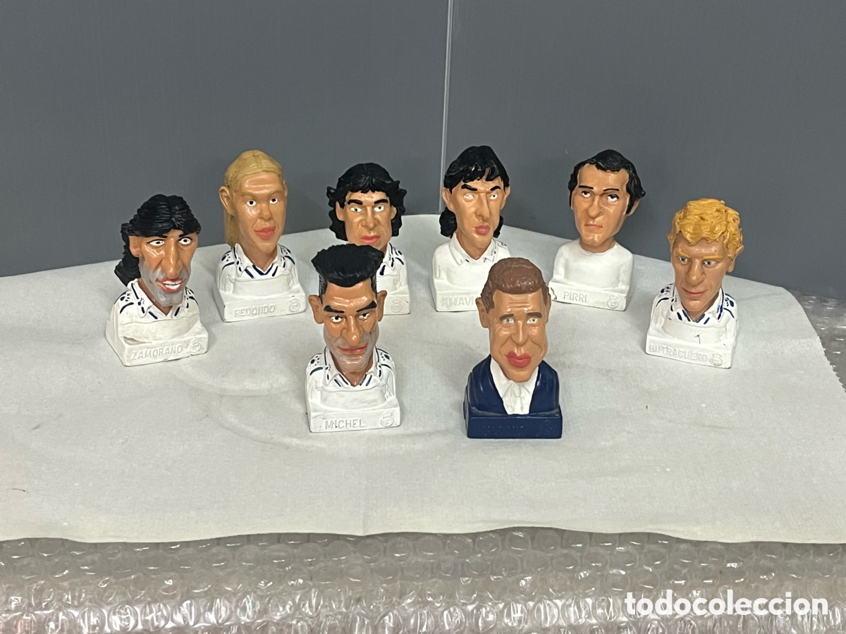 Coleccionismo deportivo: COLECCI&Oacute;N 8 JUGADORES HIST&Oacute;RICOS DEL REAL MADRID.