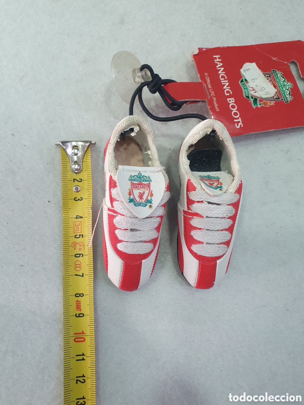 Coleccionismo deportivo: Colgantes botas Liverpool. (L62) - Foto 2