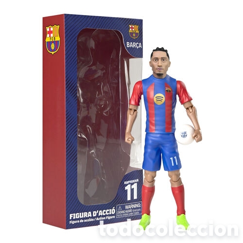Coleccionismo deportivo: Figura Action Raphinha FC Barcelona 20cm