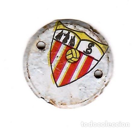 Coleccionismo deportivo: Chapa de futbol para coser a la ropa: Escudo del Sevilla (a&ntilde;os 70)
