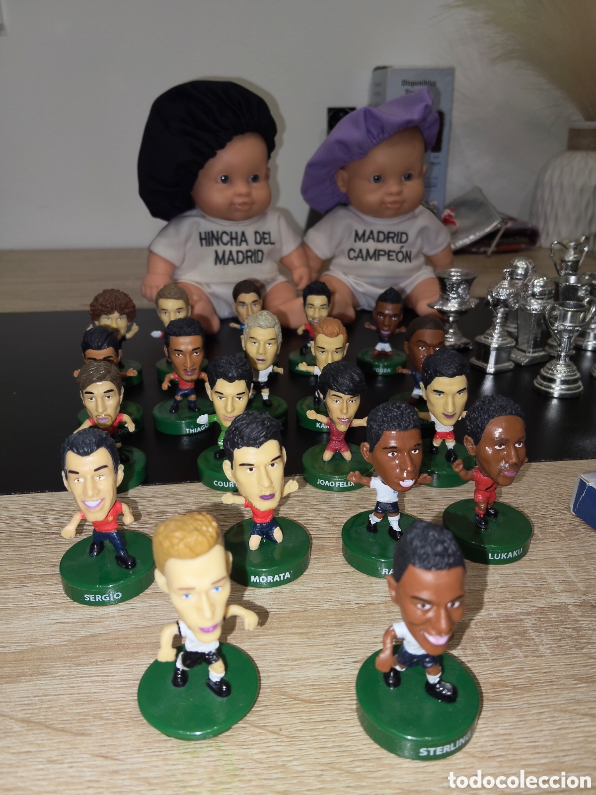 Coleccionismo deportivo: Figuras de ajedrez real Madrid, figuras decorativas