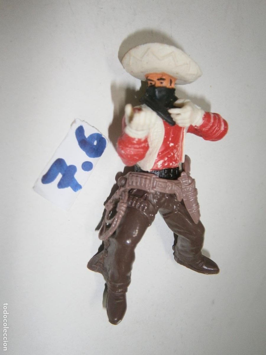 Coleccionismo deportivo: FIGURA DE GOMA O PVC - VAQUERO