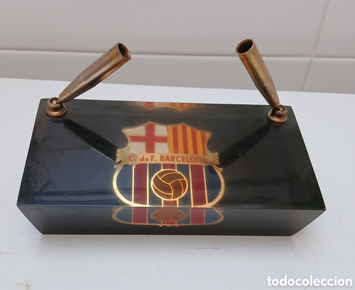 Coleccionismo deportivo: Porta plumas F. C. Barcelona.