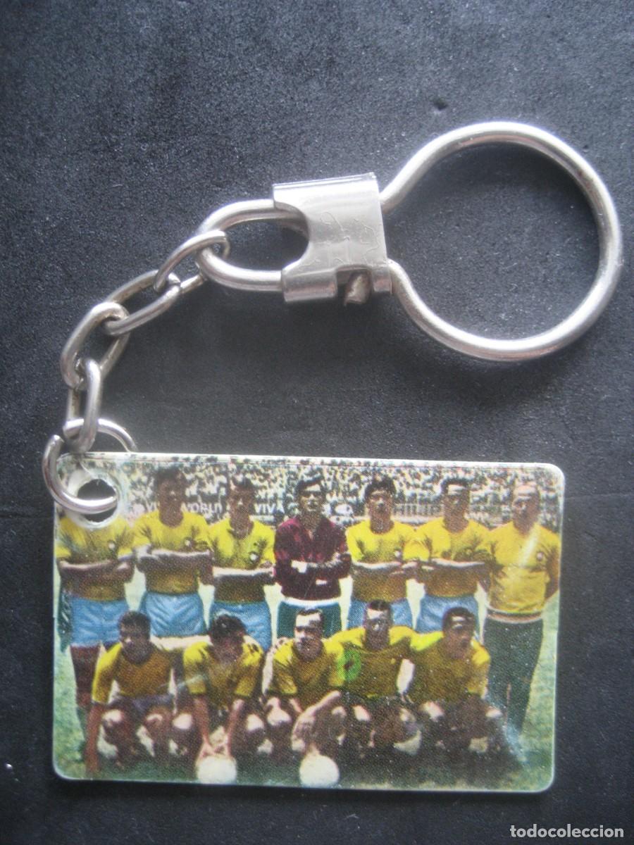 Sammelleidenschaft Sport: LLAVERO COPA DEL MUNDO DE FUTBOL 1970. FINAL BRASIL - ITALIA. CAMPEON BRASIL