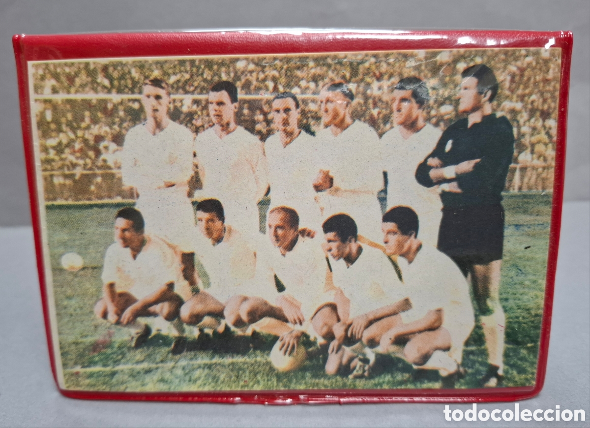 Sammelleidenschaft Sport: Cartera billetera f&uacute;tbol Real Madrid con Ava Gardner parte trasera a&ntilde;os 60