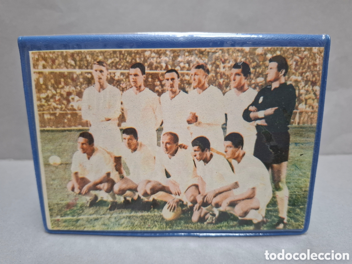 Sammelleidenschaft Sport: Cartera billetera f&uacute;tbol Real Madrid con Ava Gardner parte trasera a&ntilde;os 60