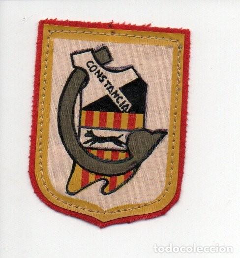 Sammelleidenschaft Sport: ANTIGUO PARCHE DE TELA Y FIELTRO, ESCUDO DEL CLUB ESPORTIU CONSTANCIA (INCA - MALLORCA). 7 X 5,3 CM.