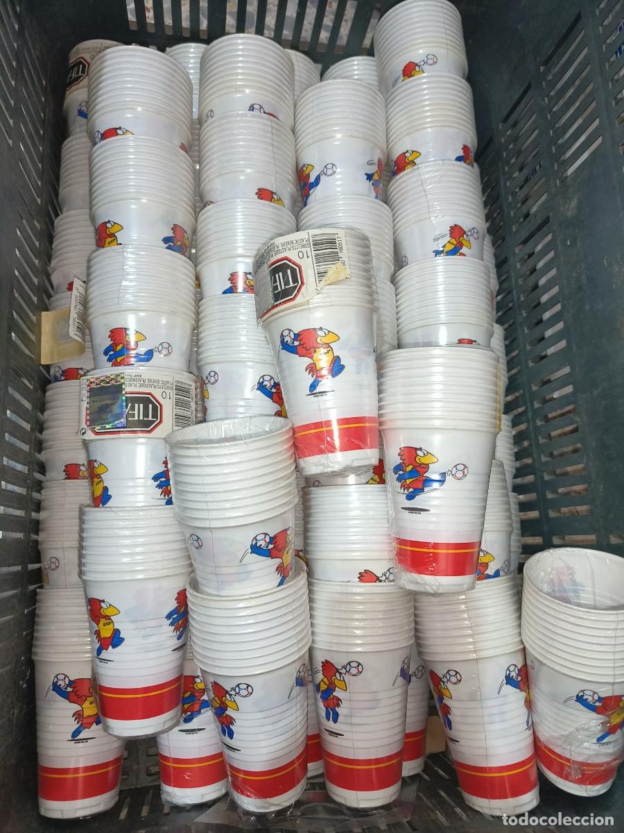 Sports collectibles: Ocasion coleccionistas ! lote de 500 vasos ( 50 paquetes de 10 ) Mundial Francia 98 mascota Footix